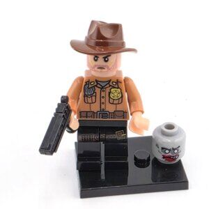 RICK GRIMES Minifigure The Walking Dead Minifigure Walking Dead Lego Compatible